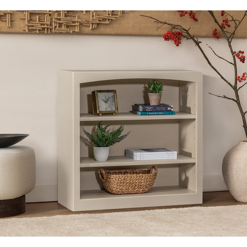 Arch+Haven Solid Wood Bookcase 30 x 30 - Sand Dollar