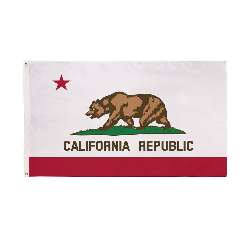 State of California Double Sided Estate Flag w/ 2 Grommets, 3'x5'