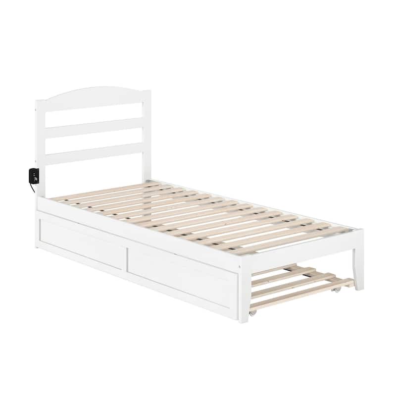 Warren Solid Wood Platform Bed with Twin XL Trundle