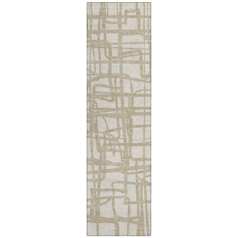 Machine Washable Indoor/ Outdoor Modern Centurion Chantille Rug