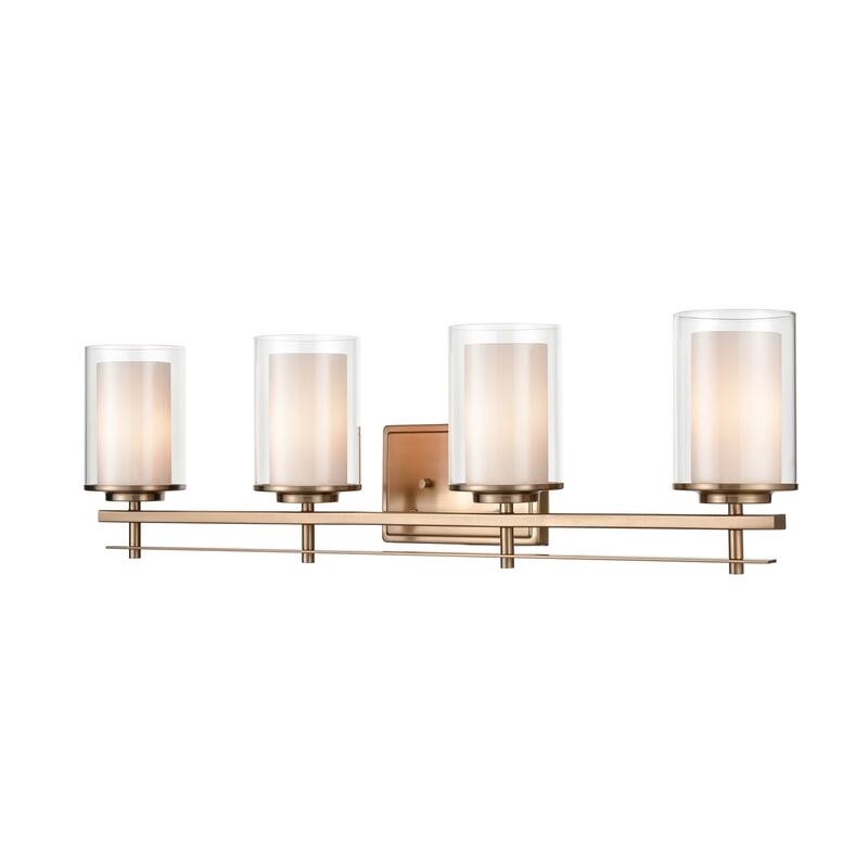 Millennium Lighting Huderson 4 Light Metal Bathroom Vanity Fixture in Multiple Finishes