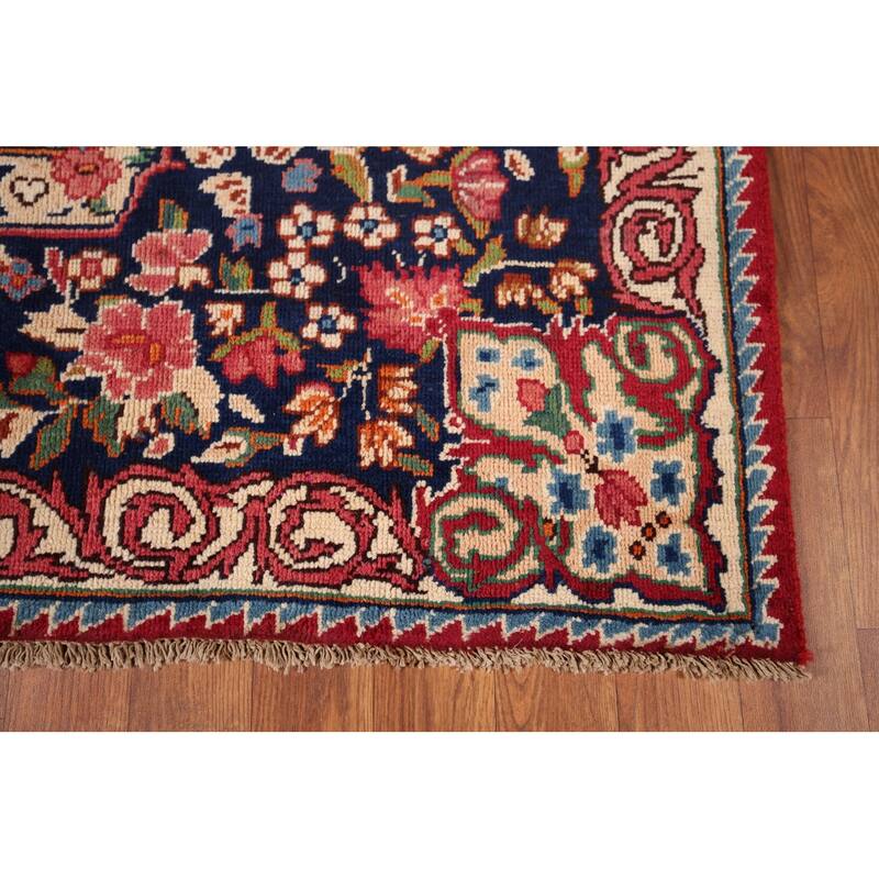 Yazd Antique Persian Area Rug Hand-Knotted Wool Carpet - 6'6" x 10'1"