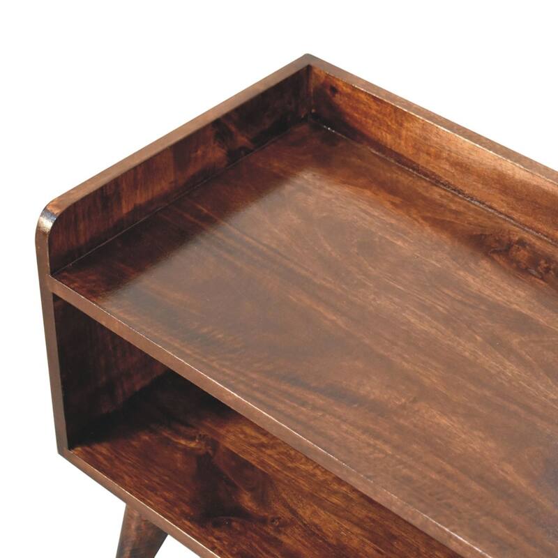 Artisan Furniture Solid Wood California Walnut Nordic Storage Bench