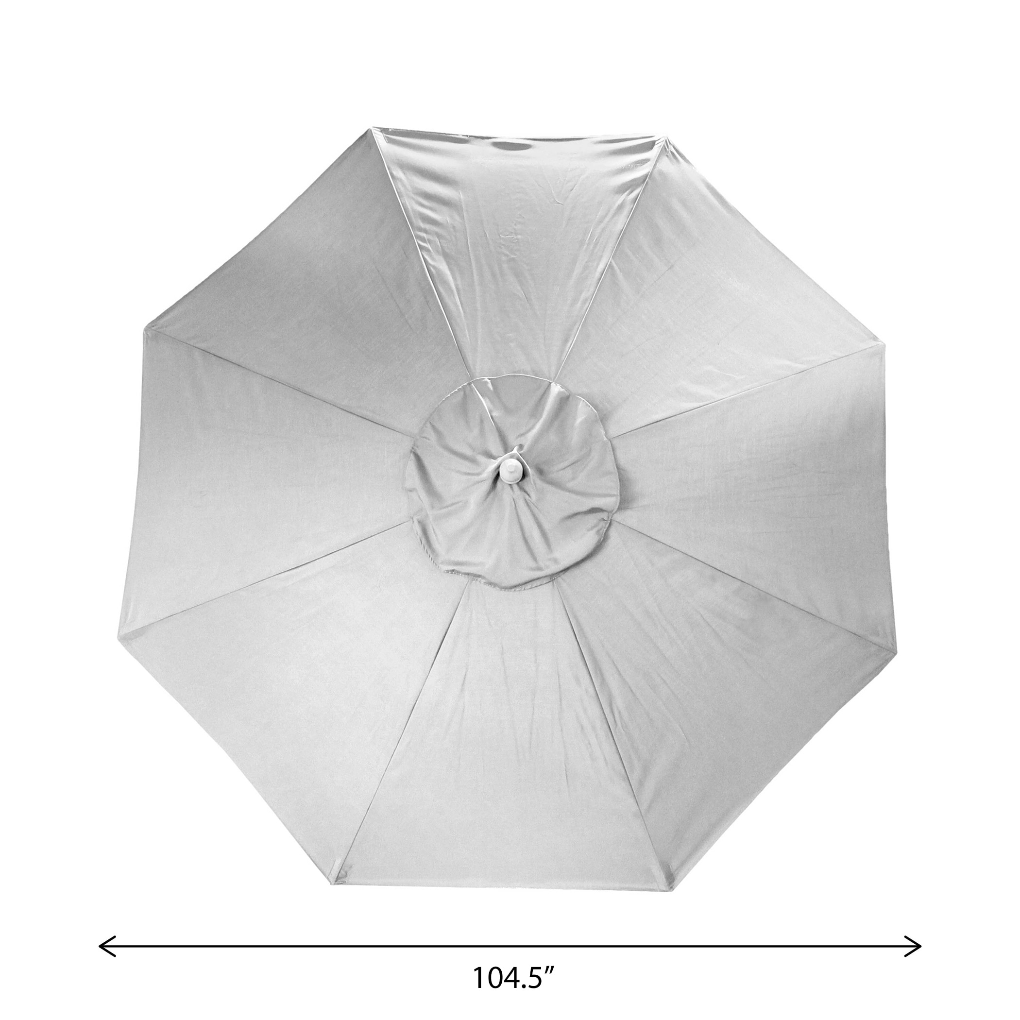 jordan manufacturing market patio umbrella 9 ft steel olefin natural ABCCANOPY 9FT 3 Tiers 8 Ribs 5-Year No Fading Black & Gray Stripe patio or other flat surface 9-foot Steel Outdoor Patio Umbrella