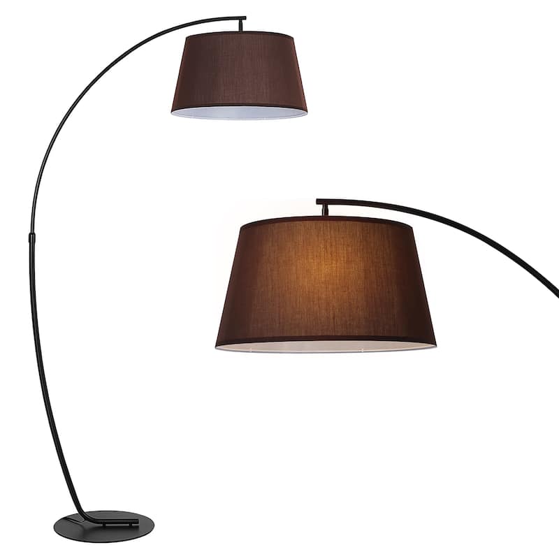 Modern Arc Floor Lamp for Living Room, Bulb NOT Included - 74.8"