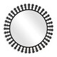 preview thumbnail 1 of 3, Uttermost 08237 Aziel 44" Sunburst Flat Metal Framed Accent Mirror Satin Black