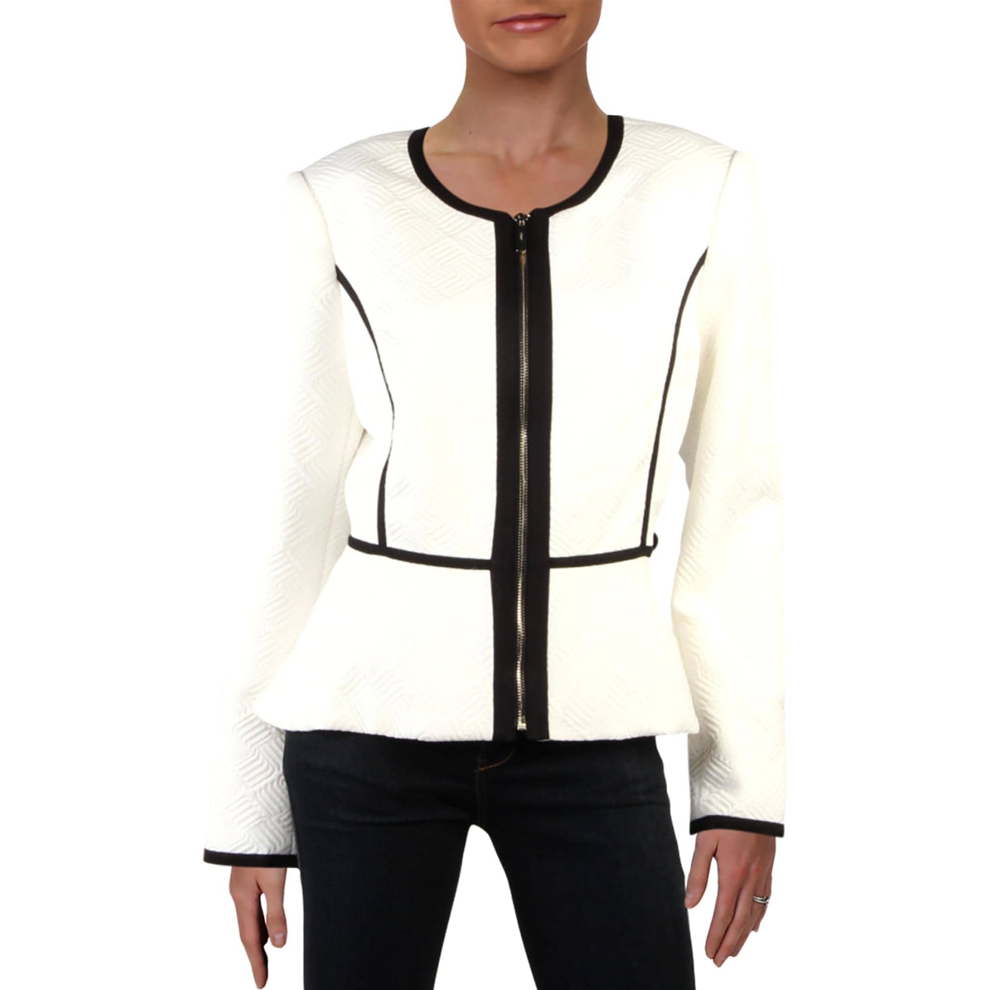 peplum zip jacket