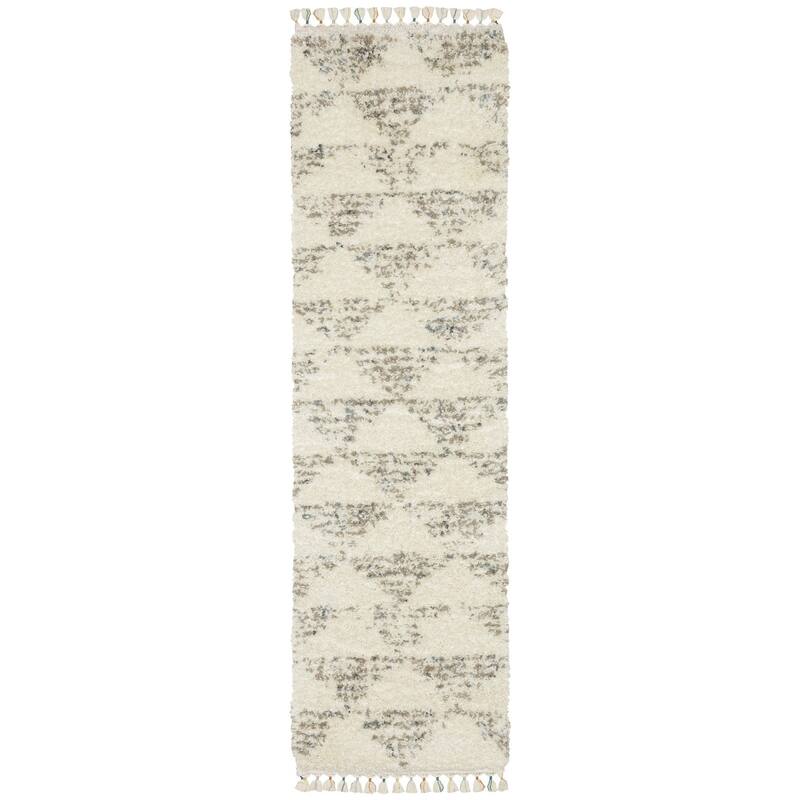 HomeRoots Geometric Transitional Runner Area Rug