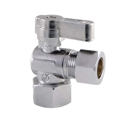 Kingston Brass 1/2" FIP X 1/2" OD Comp Angle Stop Valve