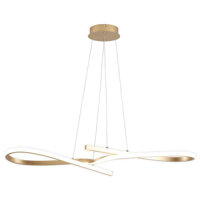 33.07-inch Dimmable Modern LED Chandelier for Dining Room Kitchen