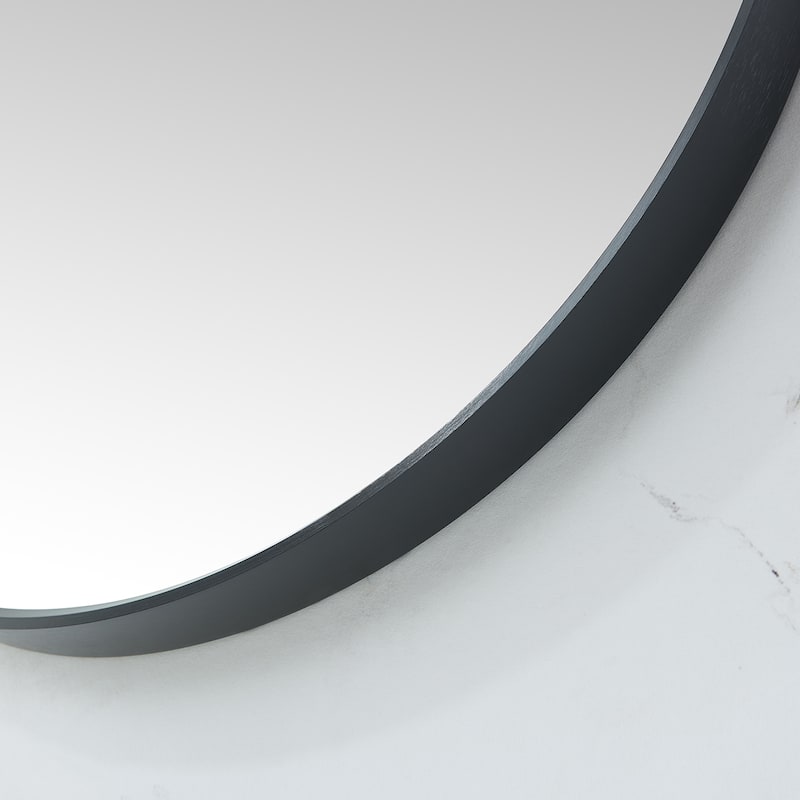 Vinnova Cascante Round Metal Wall Mirror