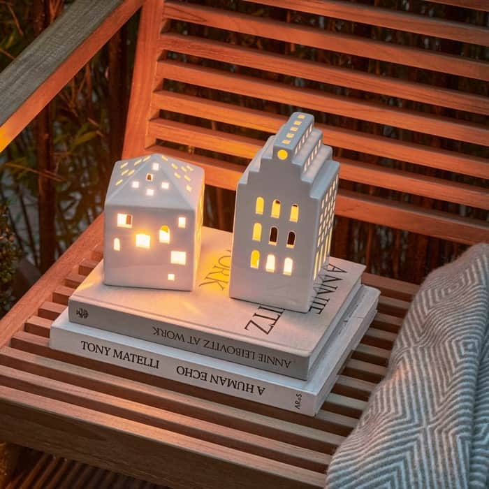 Kähler Urbania Lighthouse Town House, White - H: 4.9"