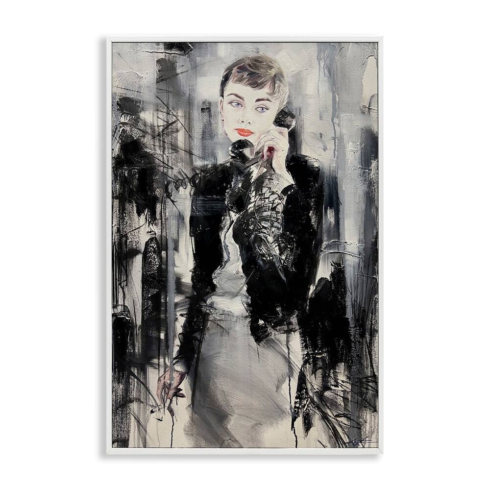 Stupell Classic Beauty Fashionista Framed Giclee Art Design By Lucille Lee