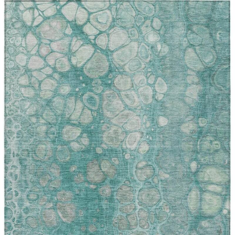 HomeRoots Abstract Transitional Rectangle Outdoor Rug