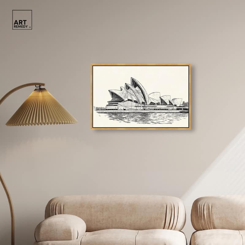 Sails of Sydney Canvas by Art Remedy