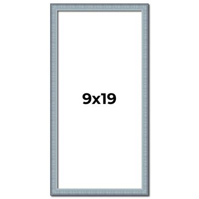 9x19 Frame Rustic Sky Blue Solid Wood Picture Frame | 0.75 Inch