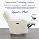 preview thumbnail 10 of 34, Power Swivel Recliner Chair Dual-Motor Nursery Glider with Lumber Pillow