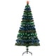 preview thumbnail 10 of 32, HOMCOM 6 ft. Prelit Artificial Christmas Tree with Stand, Colored Christmas Tree