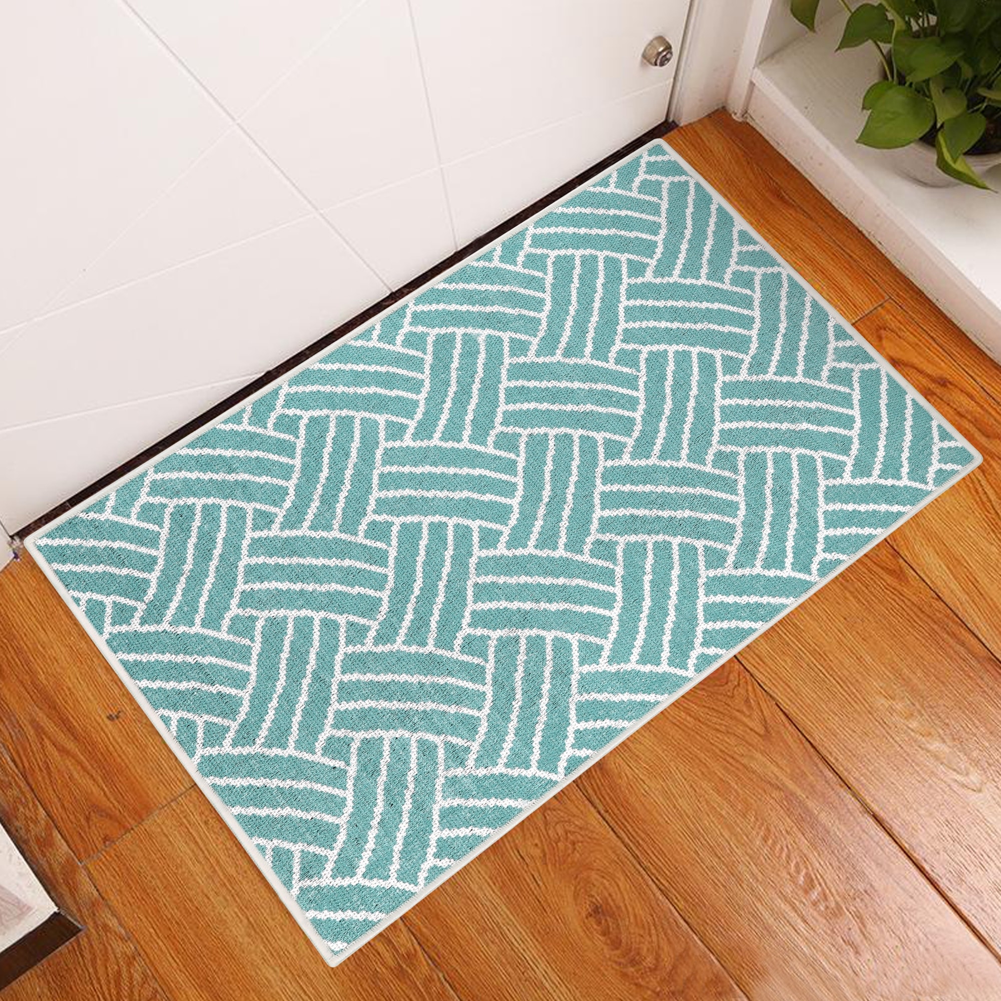 Anti-slip Indoor Doormat Small or Large Doormat Washable Carpet Welcome  Doormat All-inclusive Woven Kitchen