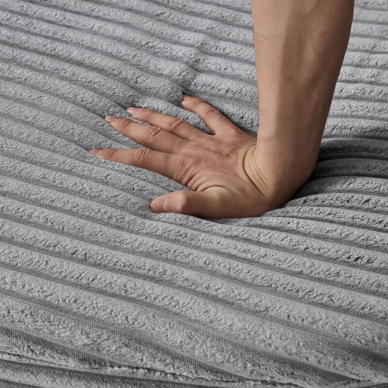 GDFStudio - 360° Swivel 55.9" Corduroy Upholstered Barrel Accent Chair