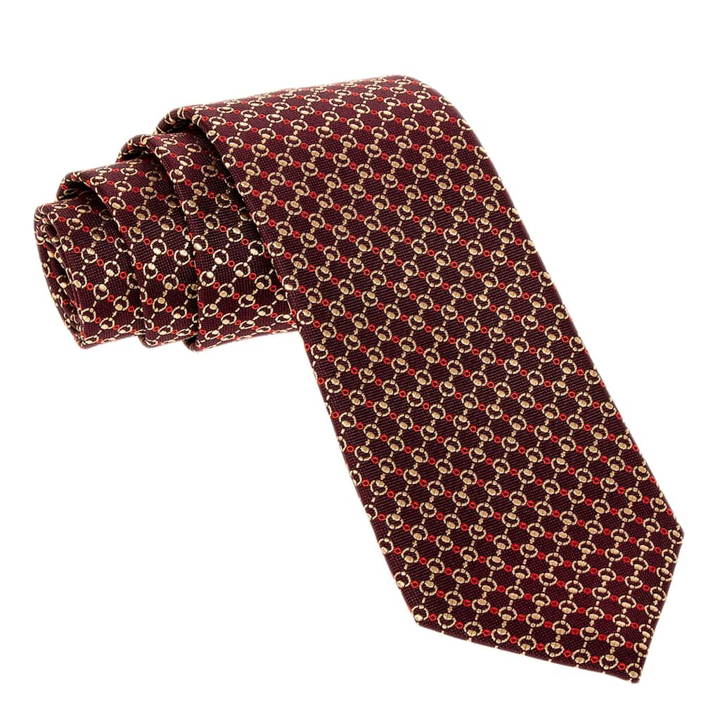 Gucci Horsebit Silk Jacquard Tie