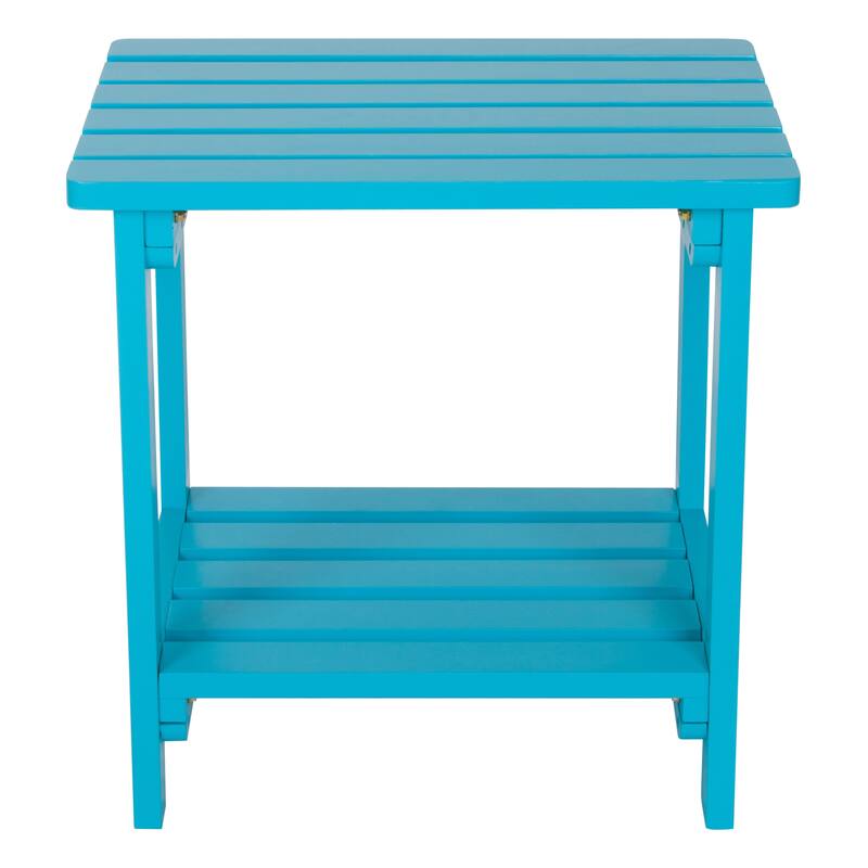Luca 19.75" Rectangular Outdoor Patio Side Table