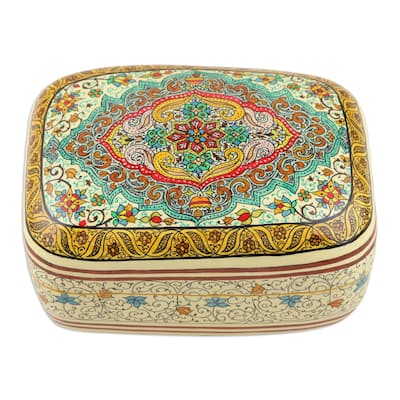 Novica Handmade Persian Delight Decorative Papier Mache Box