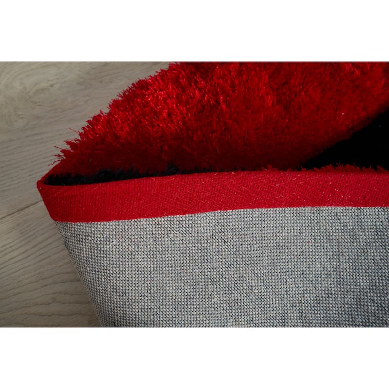 Mateos Shag Abstract Designed Area Rug