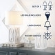 preview thumbnail 12 of 14, Ibiza 21.5" Farmhouse Wood LED Table Lamp, Brown (Set of 2), by JONATHAN Y