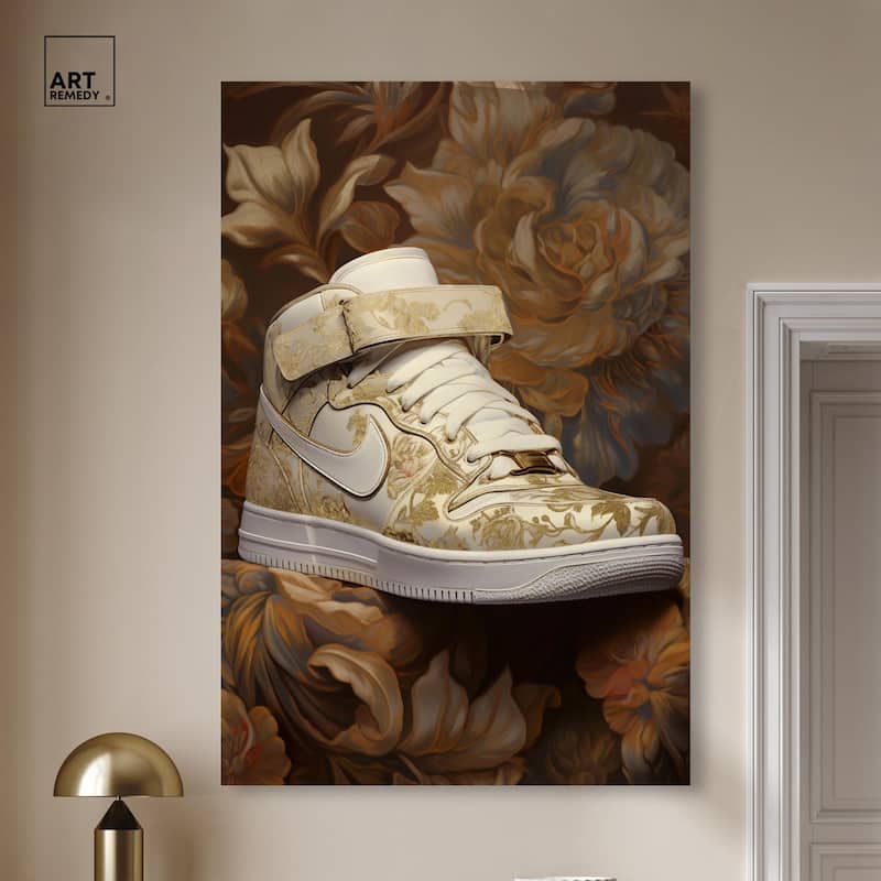 Baroque Sneaker Canvas by Art Remedy, Gallery Wrapped