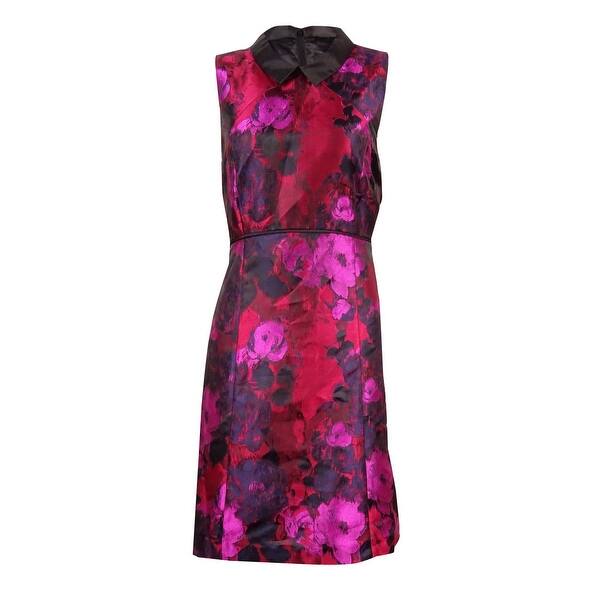 Shop Ivanka Trump Women S Collared Floral Print A Line Dress