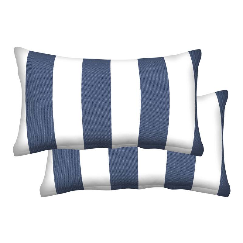 Textured Lumbar Toss Pillow (2-Pack) - 21" wide x 12" tall x 6" thick