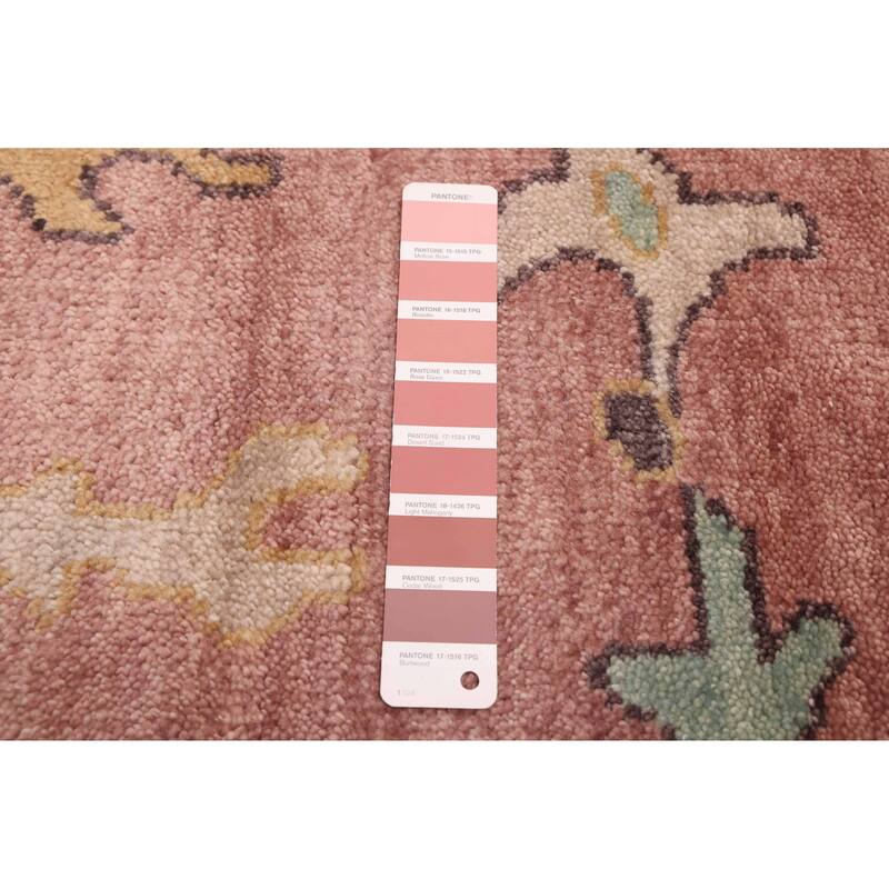 ECARPETGALLERY Hand-knotted Modern Oushak Dark Violet Wool Rug - 7'9 x 9'11