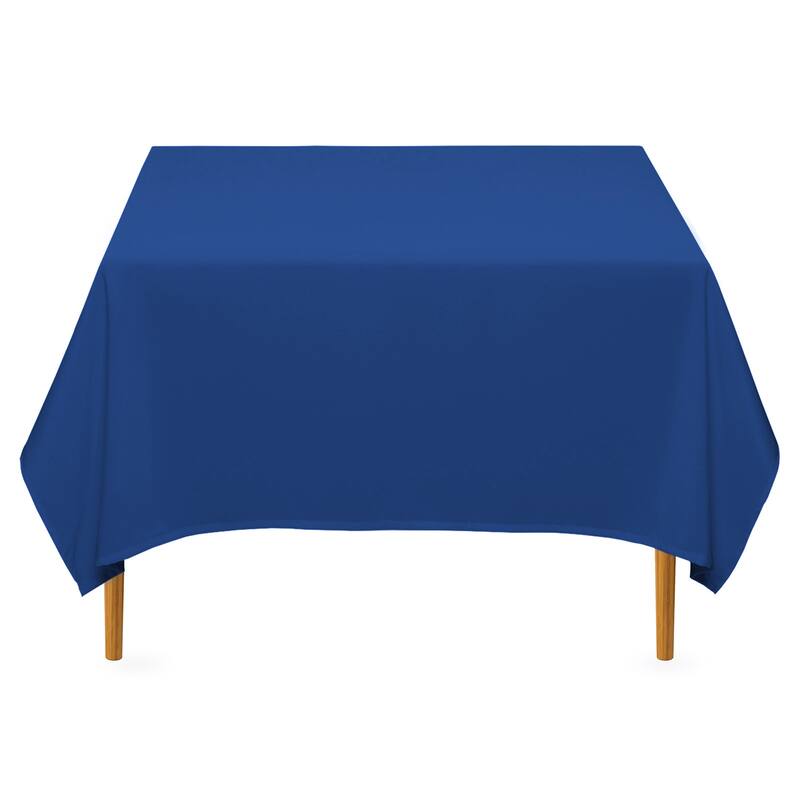 70in Square Polyester Tablecloth Royal Blue - Single