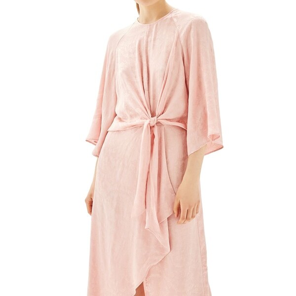 topshop pink wrap dress
