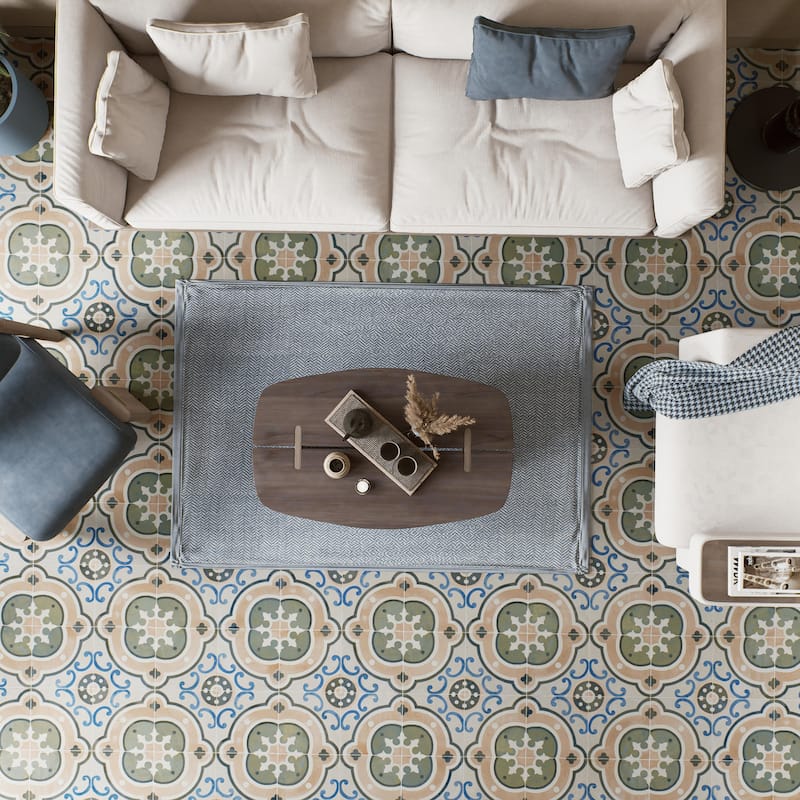 Merola Tile Kings Barna Raval 17-5/8" x 17-5/8" Ceramic Floor and Wall Tile