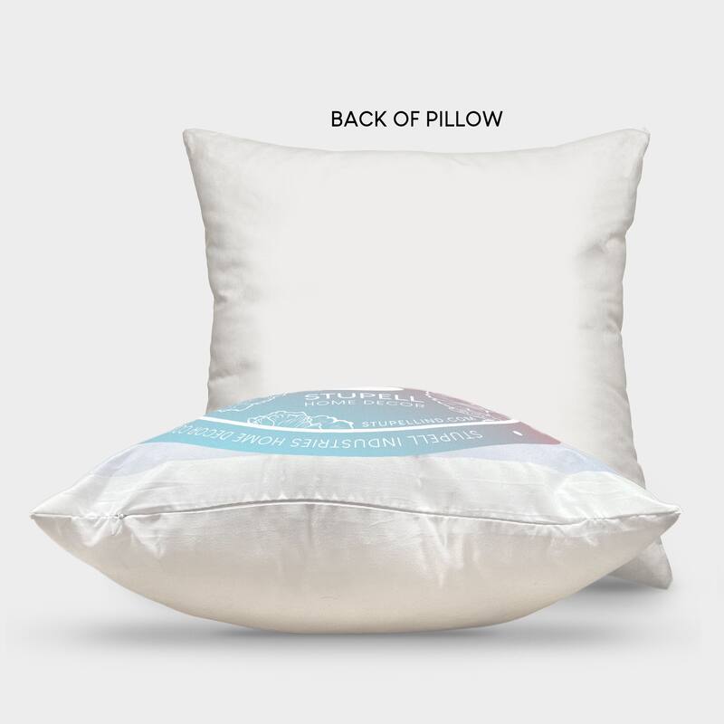 Stupell Rustic Blue Hydrangea Printed Outdoor Throw Pillow Design by Nan