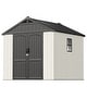 preview thumbnail 11 of 117, Patiowell 8' x 6' / 8' x 8' / 8' x 10 '/ 8' x 12' Plastic Outdoor Shed With Floor for Patio Furniture, Tools (Kick-It Shed) 8' x 8' - Off-White