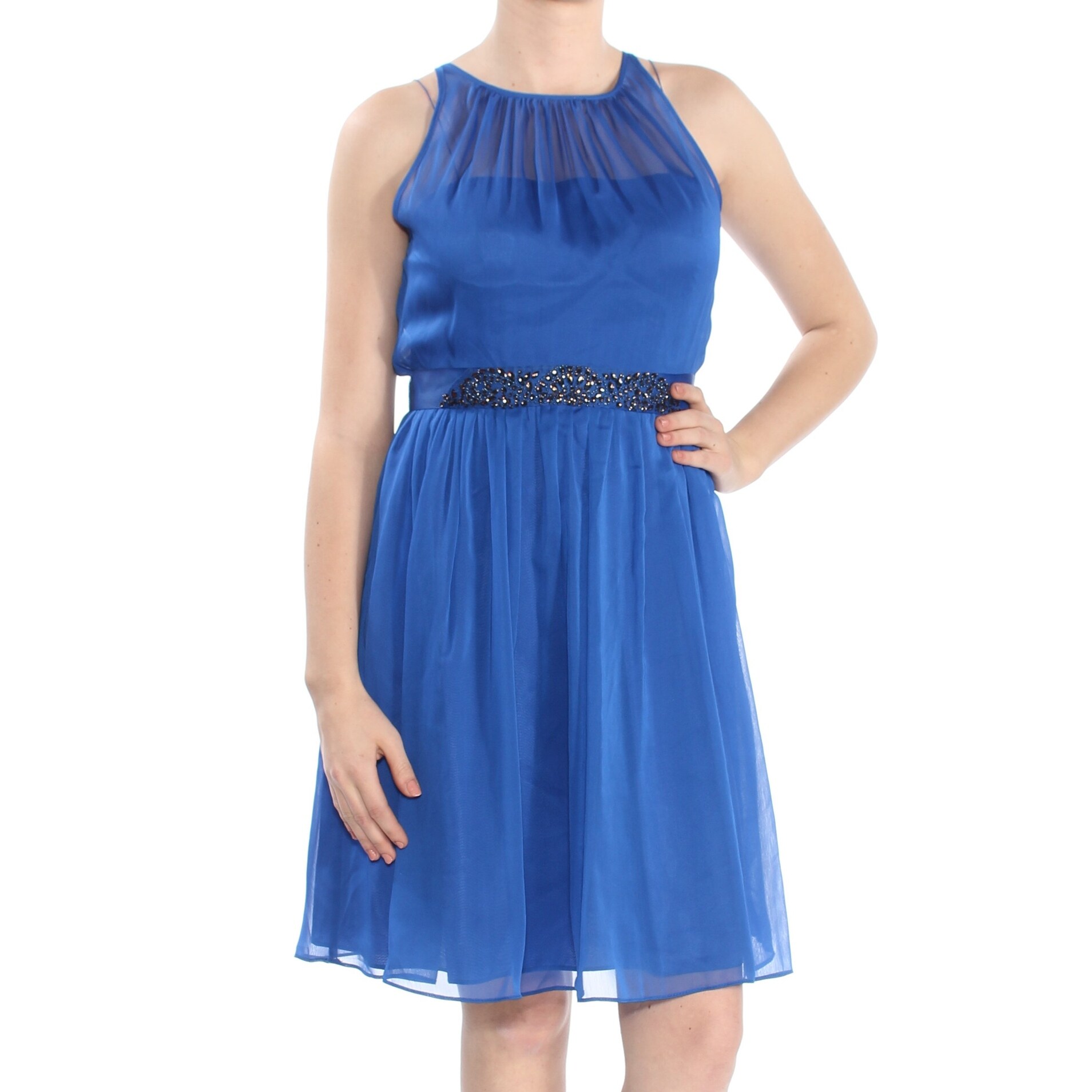 baby blue knee length dress