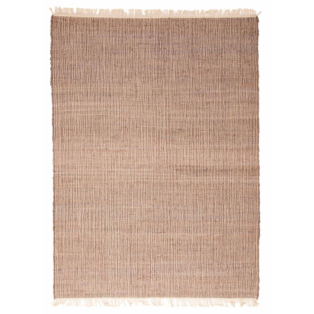 ECARPETGALLERY Flat-Weave Palas Denizli Dark Brown Jute Kilim - 5'4 x 7'4