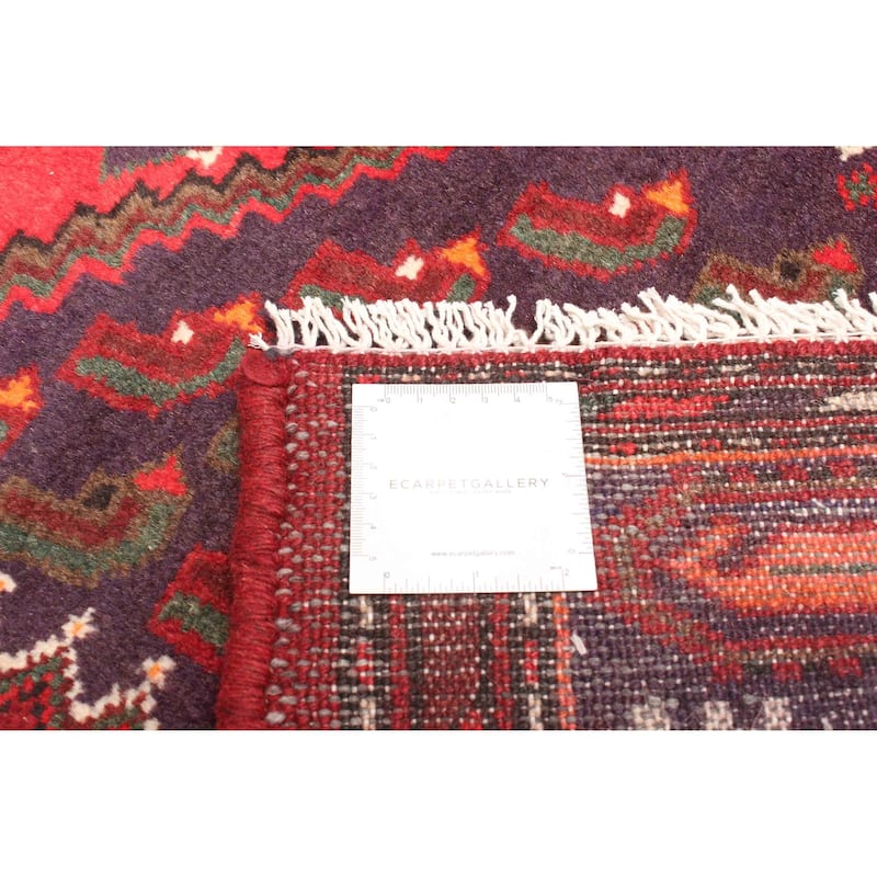 ECARPETGALLERY Hand-knotted Andelz Red Wool Rug - 4'3 x 6'8