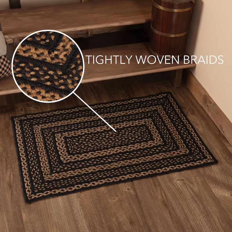 Farmhouse Jute Rug Rect w/ Pad 24x36 - 2' x 3' Rectangle