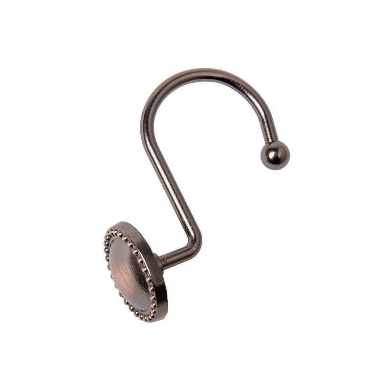 Utopia Alley Rustproof Zinc Shower Curtain Rings for Bathroom, Set of 12