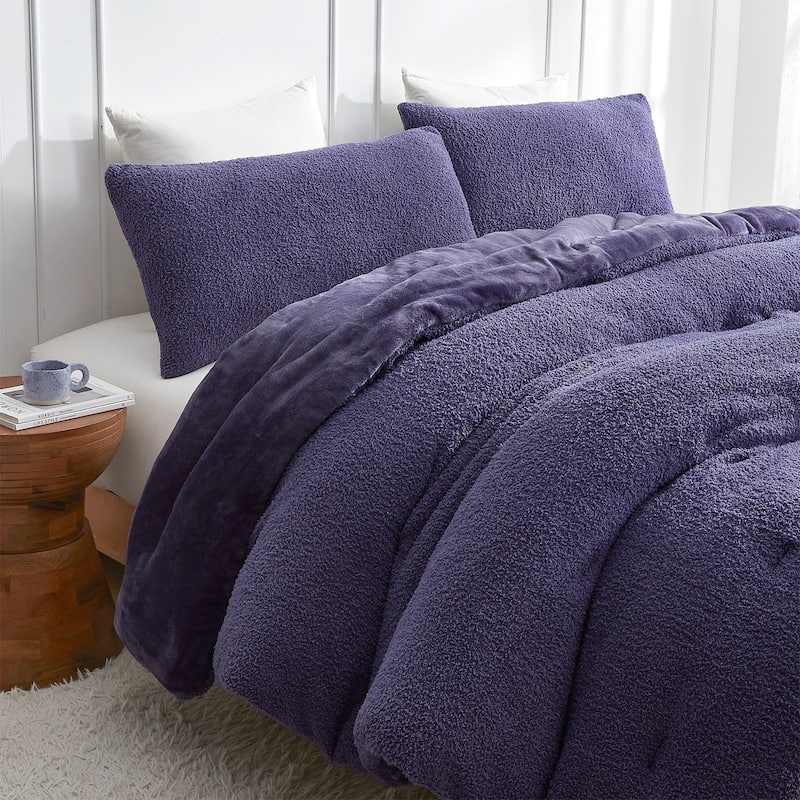 Cardigan Knit - Coma Inducer® Oversized Comforter Set - Blueberry Purple