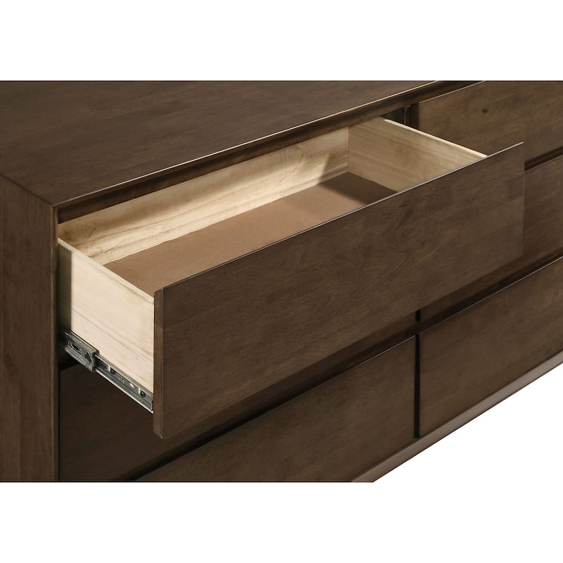 Hemlock Warm Brown 6-drawer Dresser Cabinet