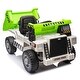preview thumbnail 20 of 78, 12V Ride-On Dump Truck for Kids, Remote Control, Forward/Reverse, Bluetooth, Ages 3-8 White