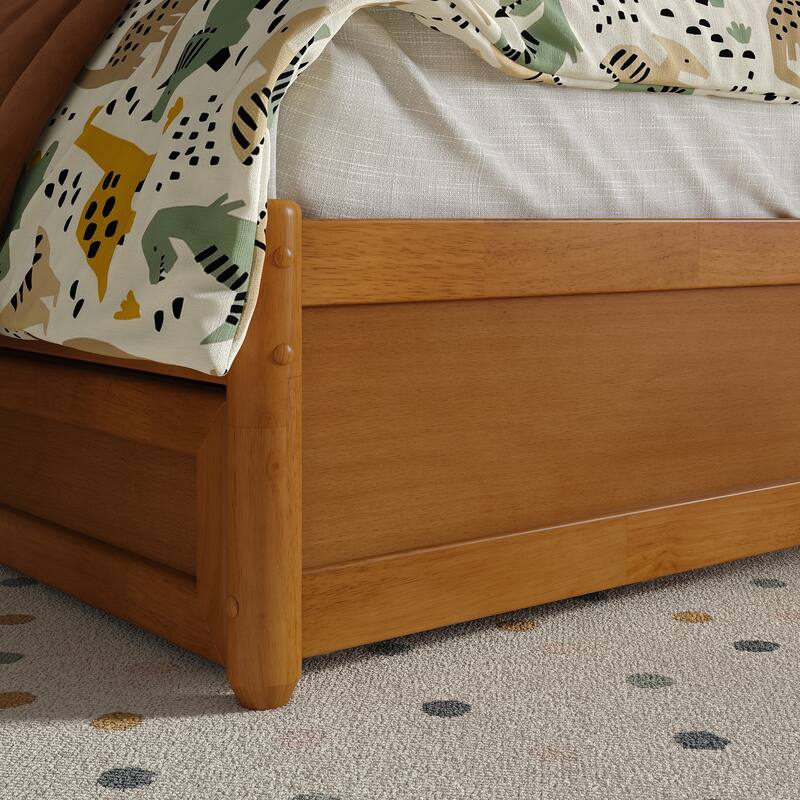 Felicity Platform Bed with Panel Footboard and Twin Trundle