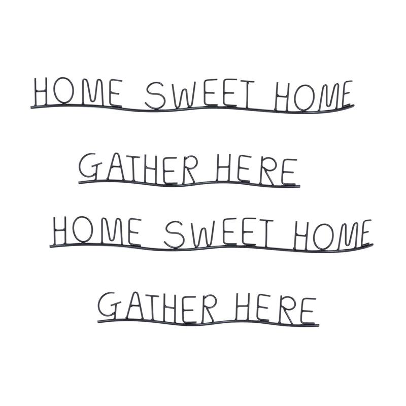Gather and Home Sentiment Decorations - 21" - Set of 4