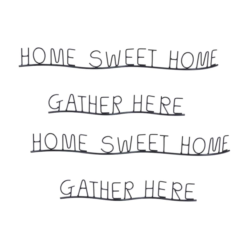 Gather and Home Sentiment Decorations - 21" - Set of 4