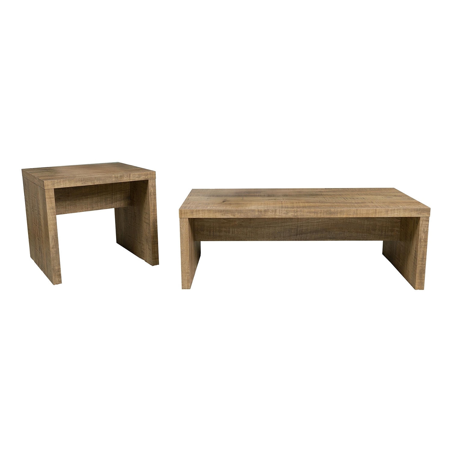 Rectangular Coffee and End Table Set in Mango